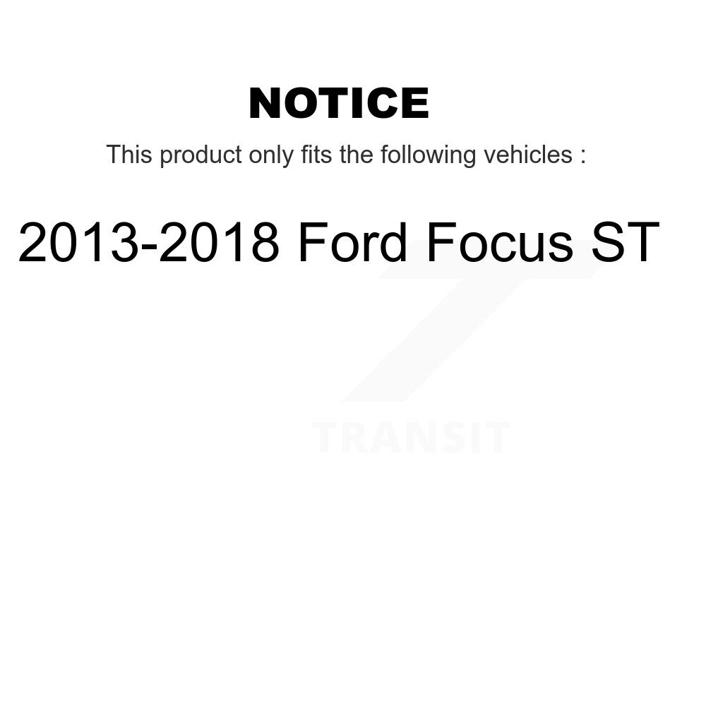 Front Rear Semi-Metallic Brake Pads Kit For 2013-2018 Ford Focus ST KPF-100254 - Image 2
