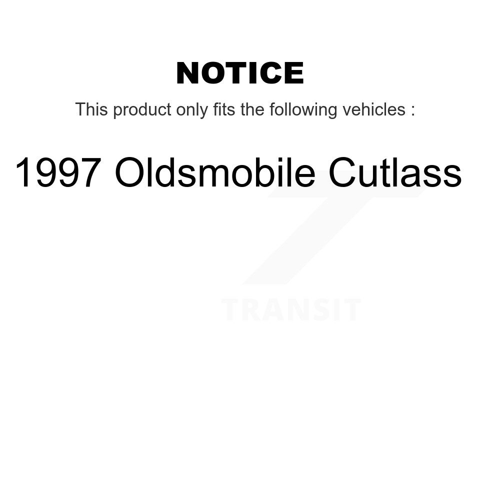 Front Rear Semi-Metallic Brake Pads Kit For 1997 Oldsmobile Cutlass KPF-100341 - Image 2