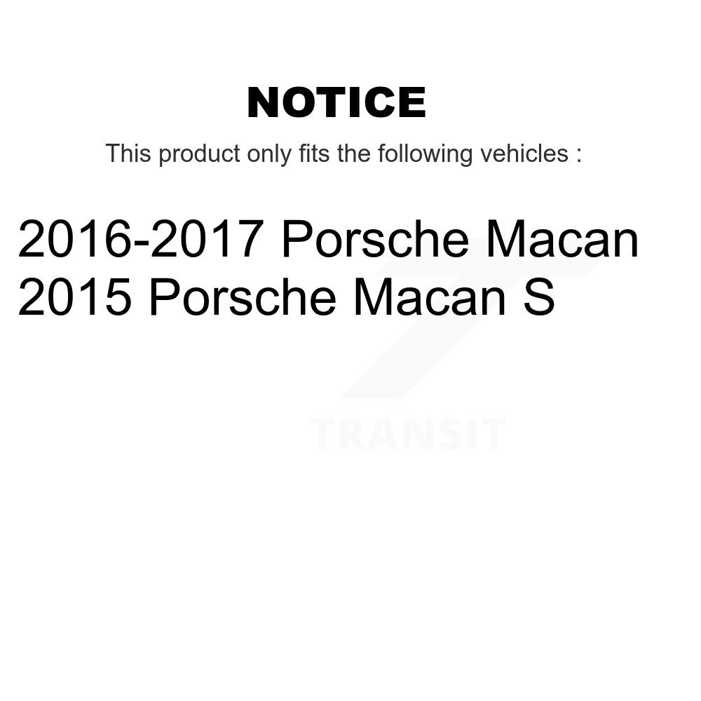 Front Rear Semi-Metallic Brake Pads Kit For Porsche Macan KPF-100517 - Image 2