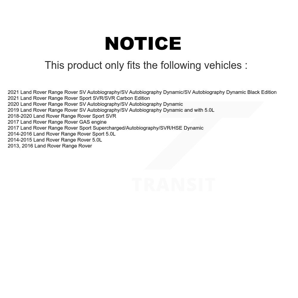 Front Rear Semi-Metallic Brake Pads Kit For Land Rover Range Sport KPF-100521 - Image 2