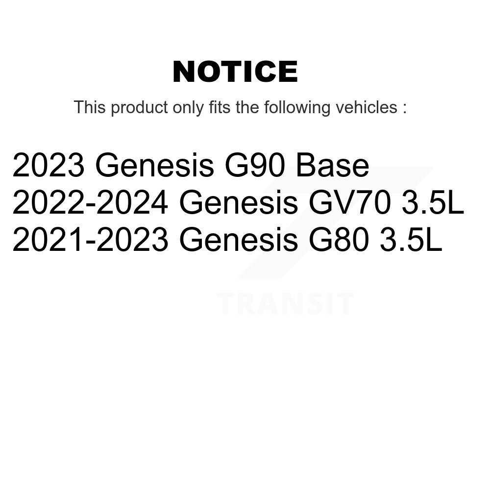 Front Rear Semi-Metallic Brake Pads Kit For Genesis GV70 G80 G90 KPF-100771 - Image 2
