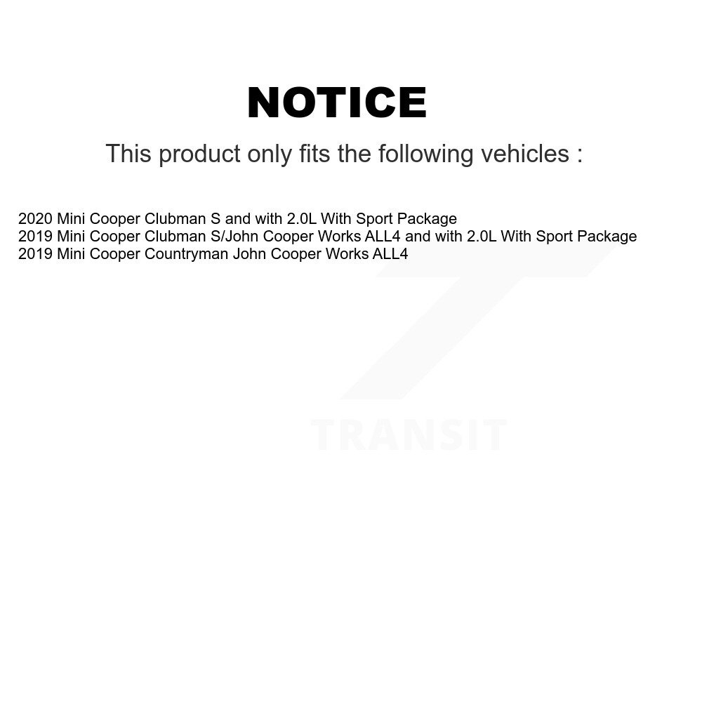 Front Rear Semi-Metallic Brake Pad And Wear Sensor Kit For Mini Cooper Countryman Clubman KPW-100384 - Image 2