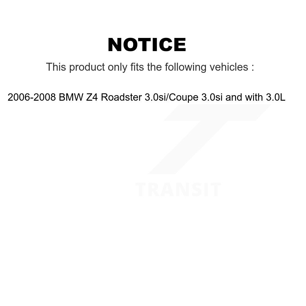 Front Rear Semi-Metallic Disc Brake Pads And Wear Sensors Kit (7Pc) For BMW Z4 KPW-100559 - Image 2