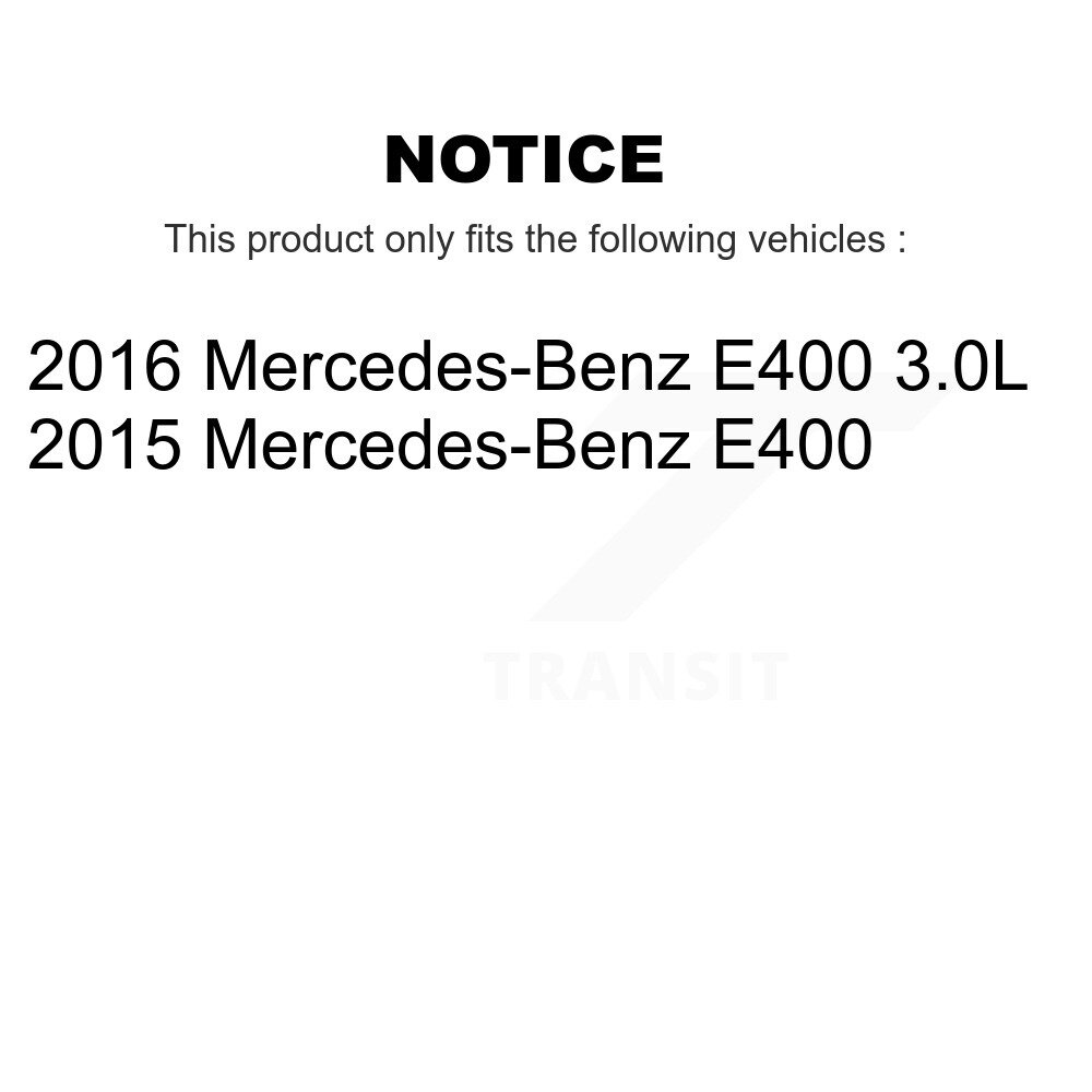 Front Semi-Metallic Disc Brake Pads And Extra Wear Sensors Kit For Mercedes-Benz E400 KPW-100738 - Image 2