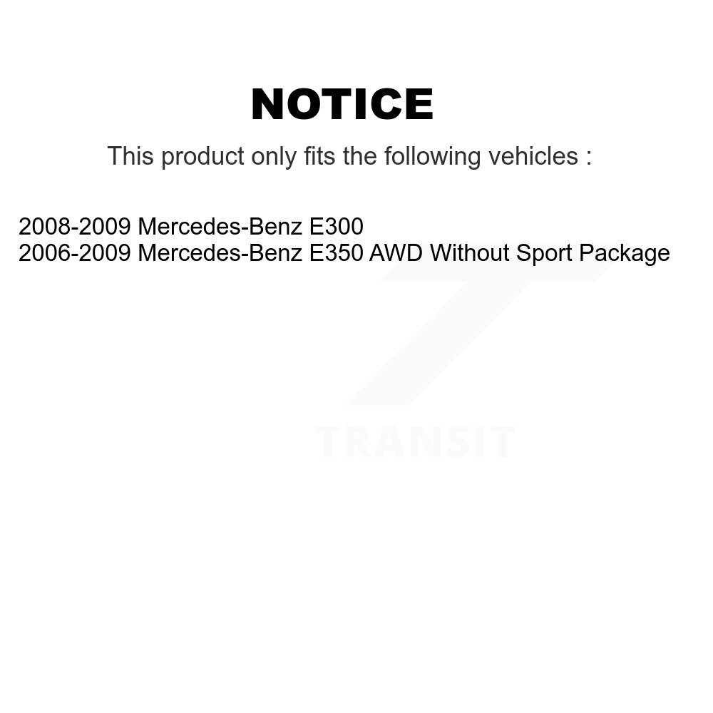 Front Semi-Metallic Disc Brake Pads And Wear Sensors Kit For Mercedes-Benz E350 E300 KPW-100897 - Image 2
