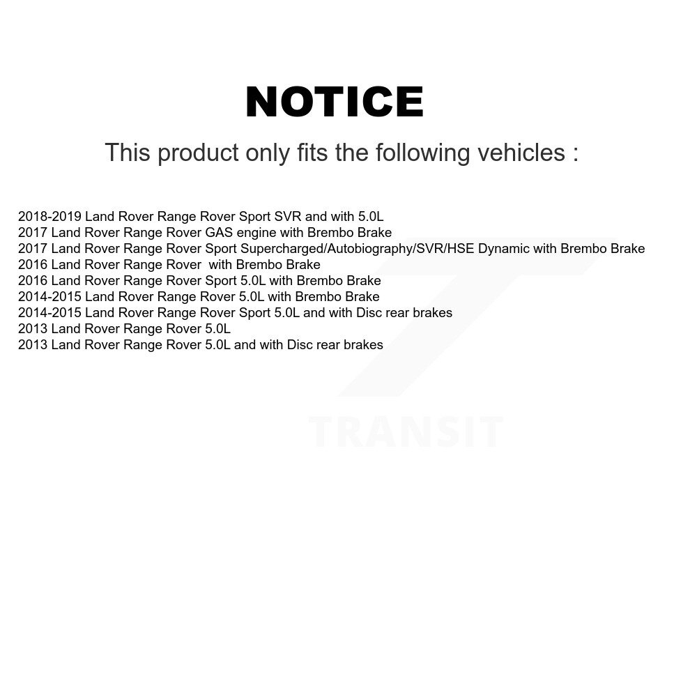 Front Semi-Metallic Disc Brake Pads And Wear Sensors Kit For Land Rover Range Sport KPW-100913 - Image 2
