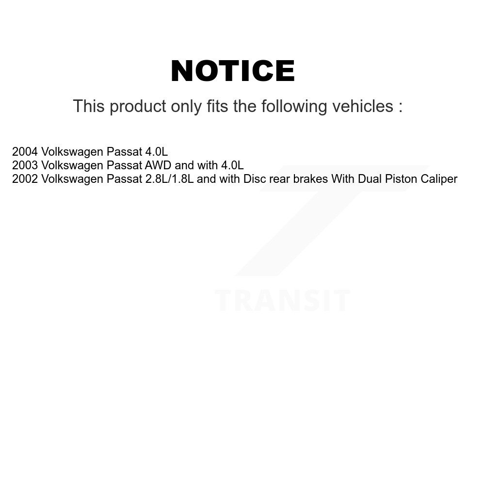 Front Semi-Metallic Disc Brake Pads And Extra Wear Sensors Kit For Volkswagen Passat KPW-100927 - Image 2