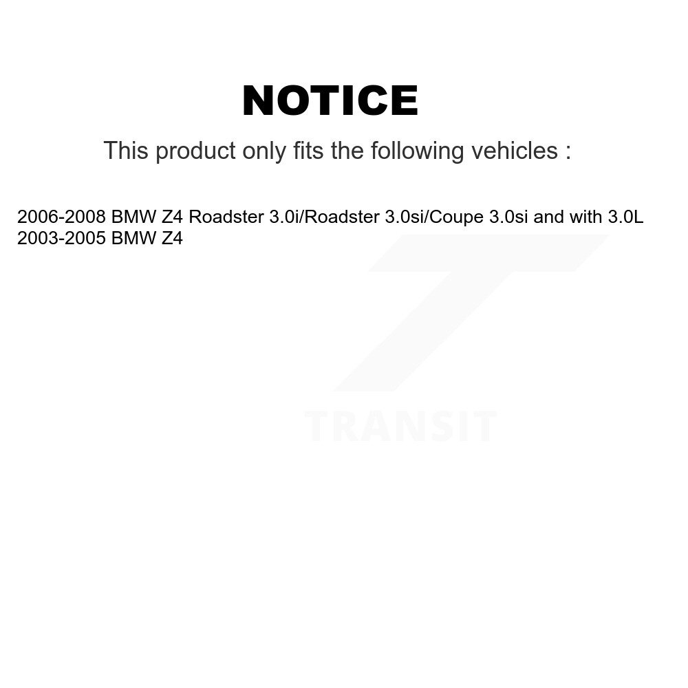 Rear Semi-Metallic Disc Brake Pads And Wear Sensors Kit For BMW Z4 KPW-100977 - Image 2