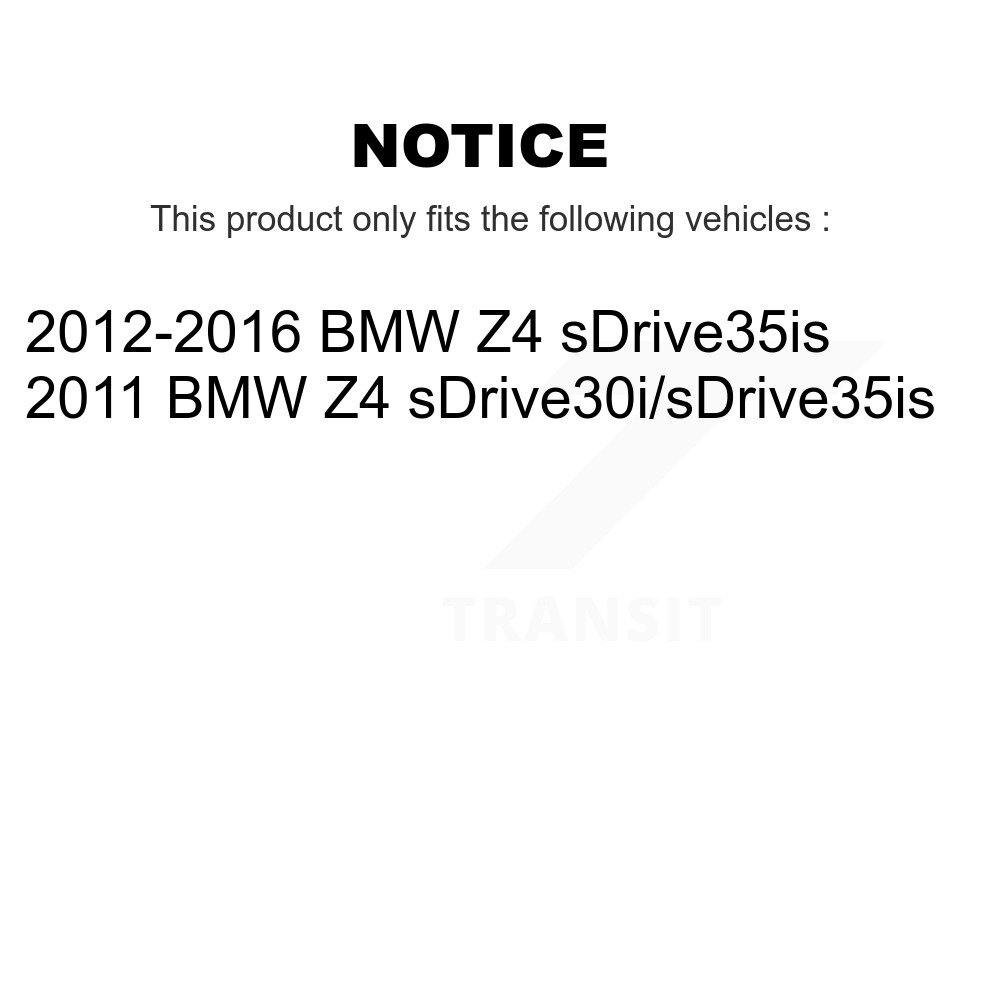 Rear Semi-Metallic Disc Brake Pads And Wear Sensors Kit For BMW Z4 KPW-101090 - Image 2