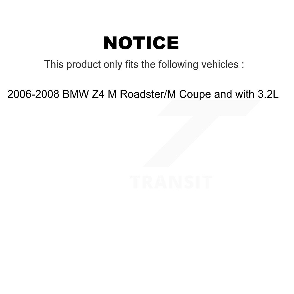 Rear Semi-Metallic Disc Brake Pad Wear Sensor Kit For BMW Z4 M Roadster Coupe with 3.2L KPW-101114 - Image 2
