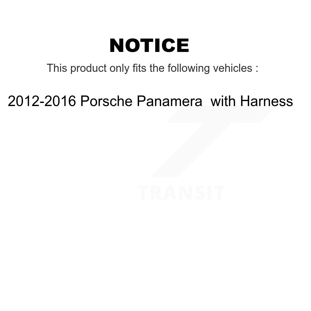 Rear Semi-Metallic Brake Pads Wear Sensor Kit For 2012-2016 Porsche Panamera with Harness KPW-101165 - Image 2