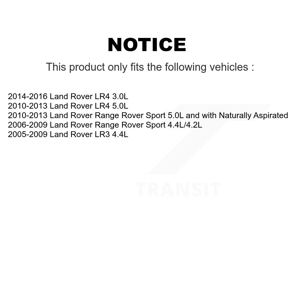 Rear Semi-Metallic Disc Brake Pads And Wear Sensor Kit For Land Rover Range Sport LR4 LR3 KPW-101230 - Image 2