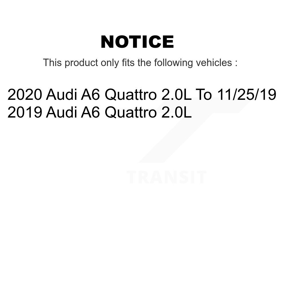 Front Rear Semi-Metallic Disc Brake Pads And Wear Sensors Kit For Audi A6 Quattro 2.0L KPW-101373 - Image 2