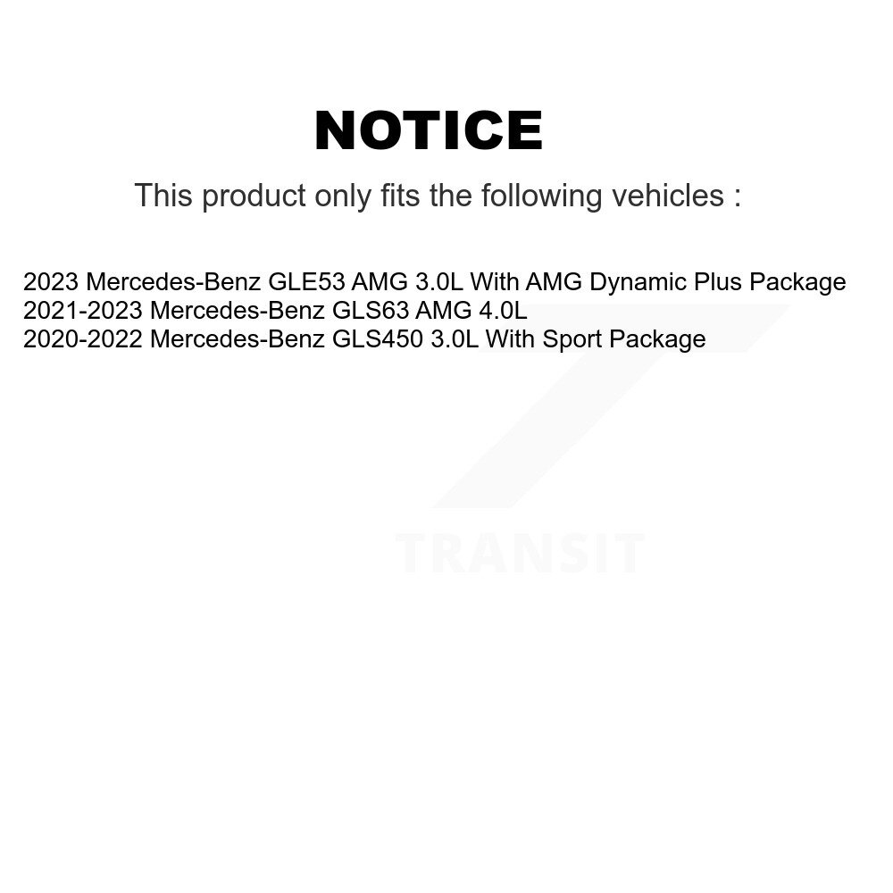 Front Semi-Metallic Brake Pads & Wear Sensor Kit For Mercedes-Benz GLS450 GLS63 AMG GLE53 KPW-101574 - Image 2
