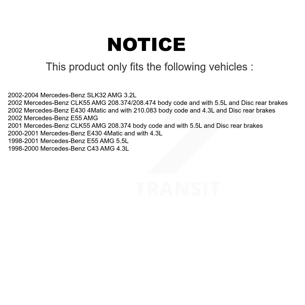 Front Brake Pads Wear Sensor (2 Pack) For Mercedes-Benz E430 SLK32 AMG E55 CLK55 C43 KSE-100010 - Image 2