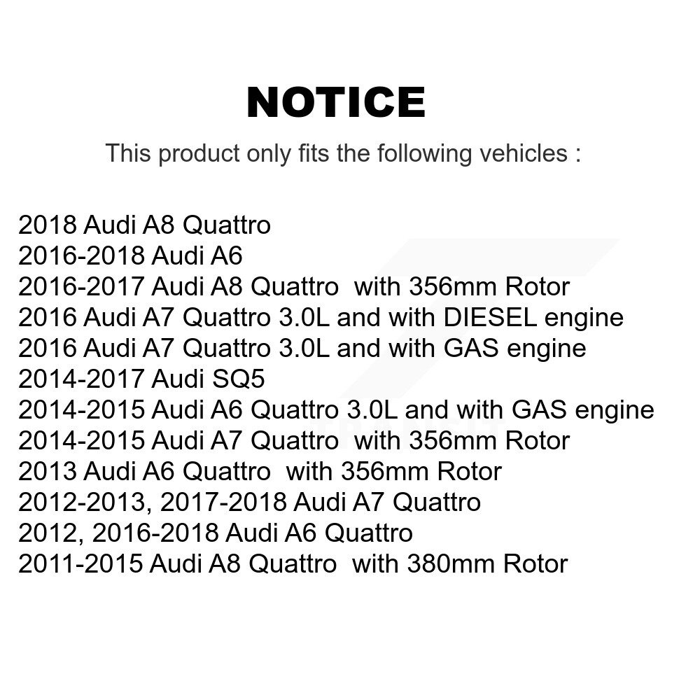 Front Brake Pads Wear Sensor (2 Pack) For Audi A6 Quattro A7 SQ5 A8 KSE-100034 - Image 2