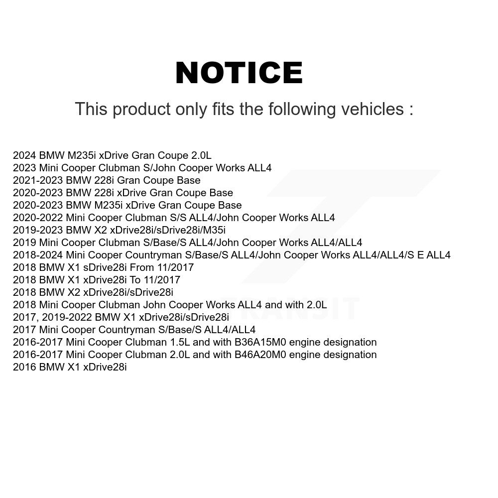 Front Brake Pads Wear Sensor (2 Pack) For BMW X1 Mini Cooper Countryman X2 Clubman 228i KSE-100042 - Image 2