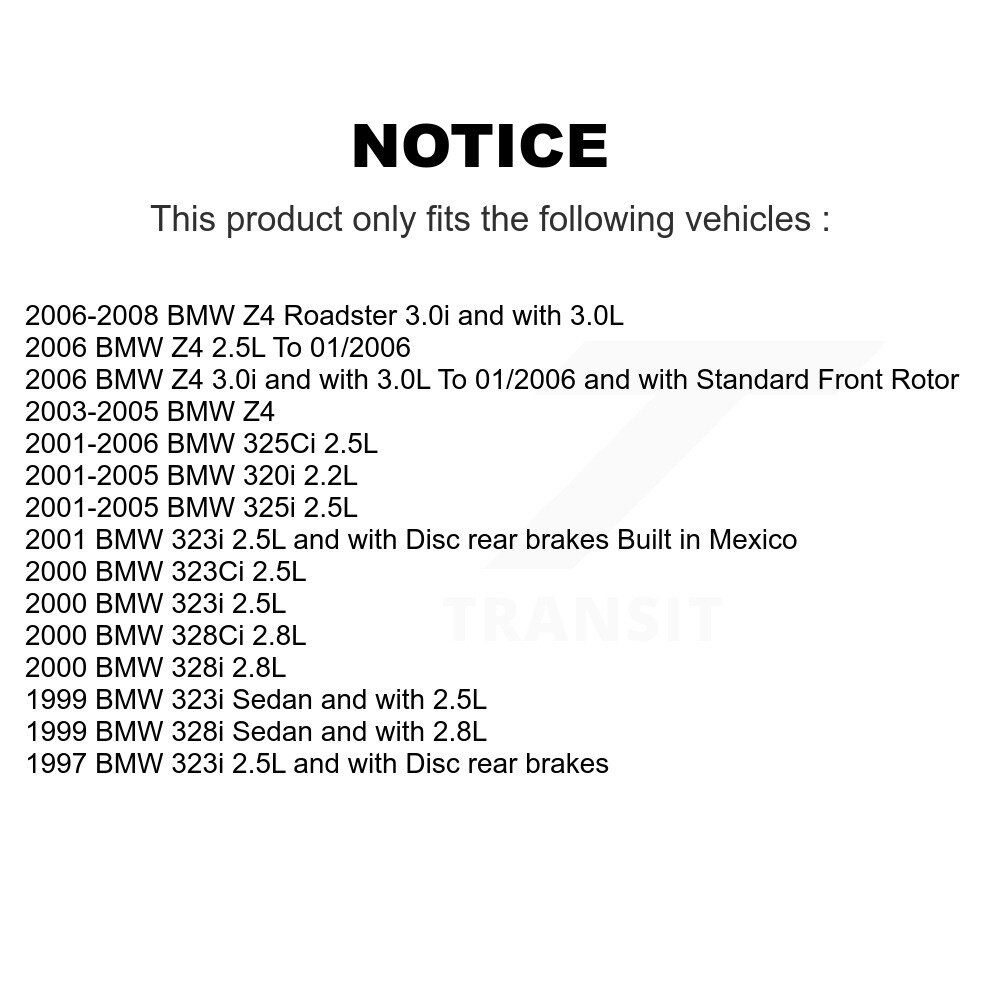 Front Brake Pads Wear Sensor (2 Pack) For BMW Z4 325i 325Ci 320i 323i 328i 323Ci 328Ci KSE-100046 - Image 2
