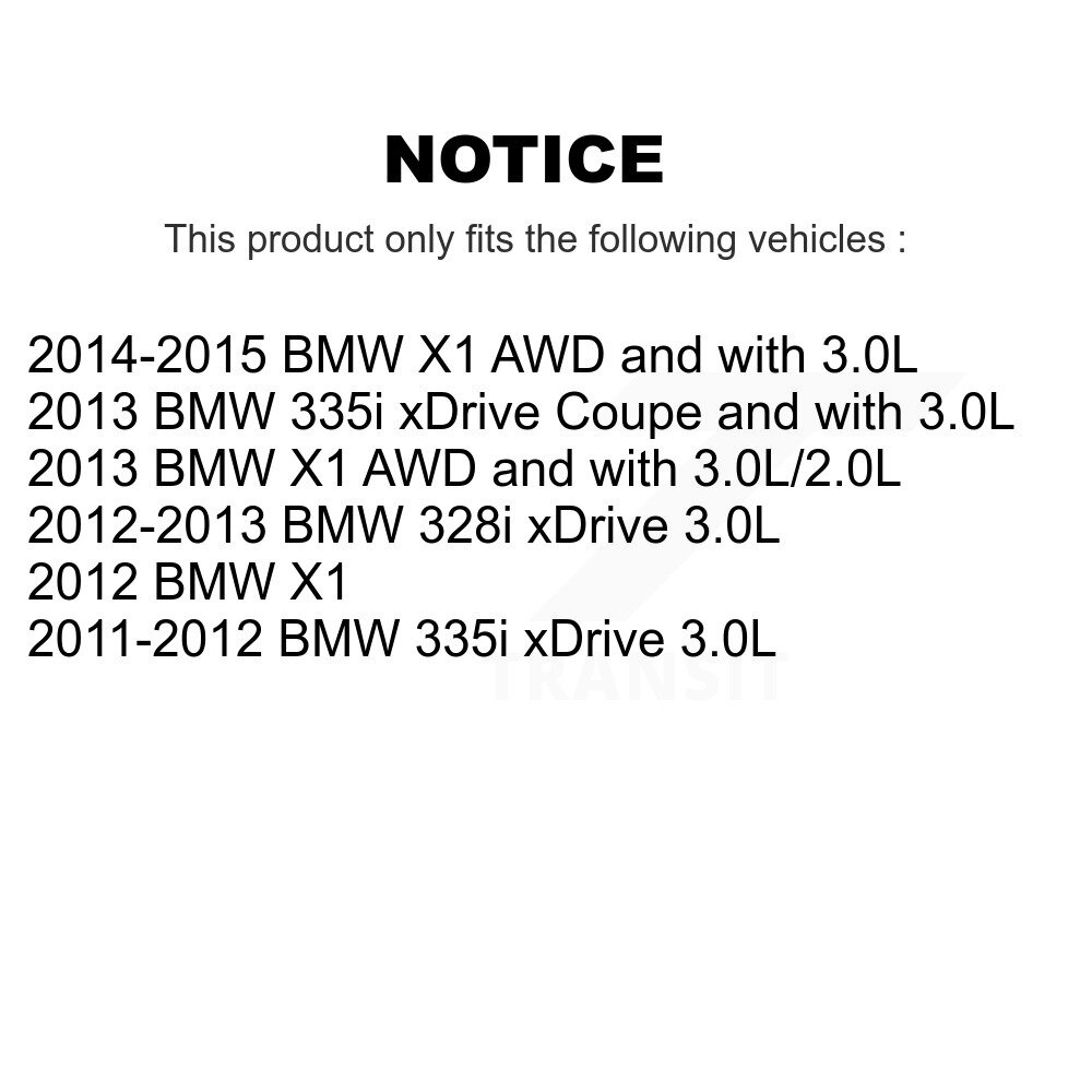 Front Brake Pads Wear Sensor (2 Pack) For BMW X1 328i xDrive 335i KSE-100057 - Image 2