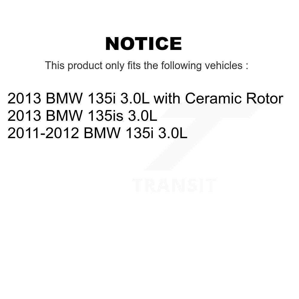 Front Brake Pads Wear Sensor (2 Pack) For BMW 135i 135is 3.0L KSE-100072 - Image 2