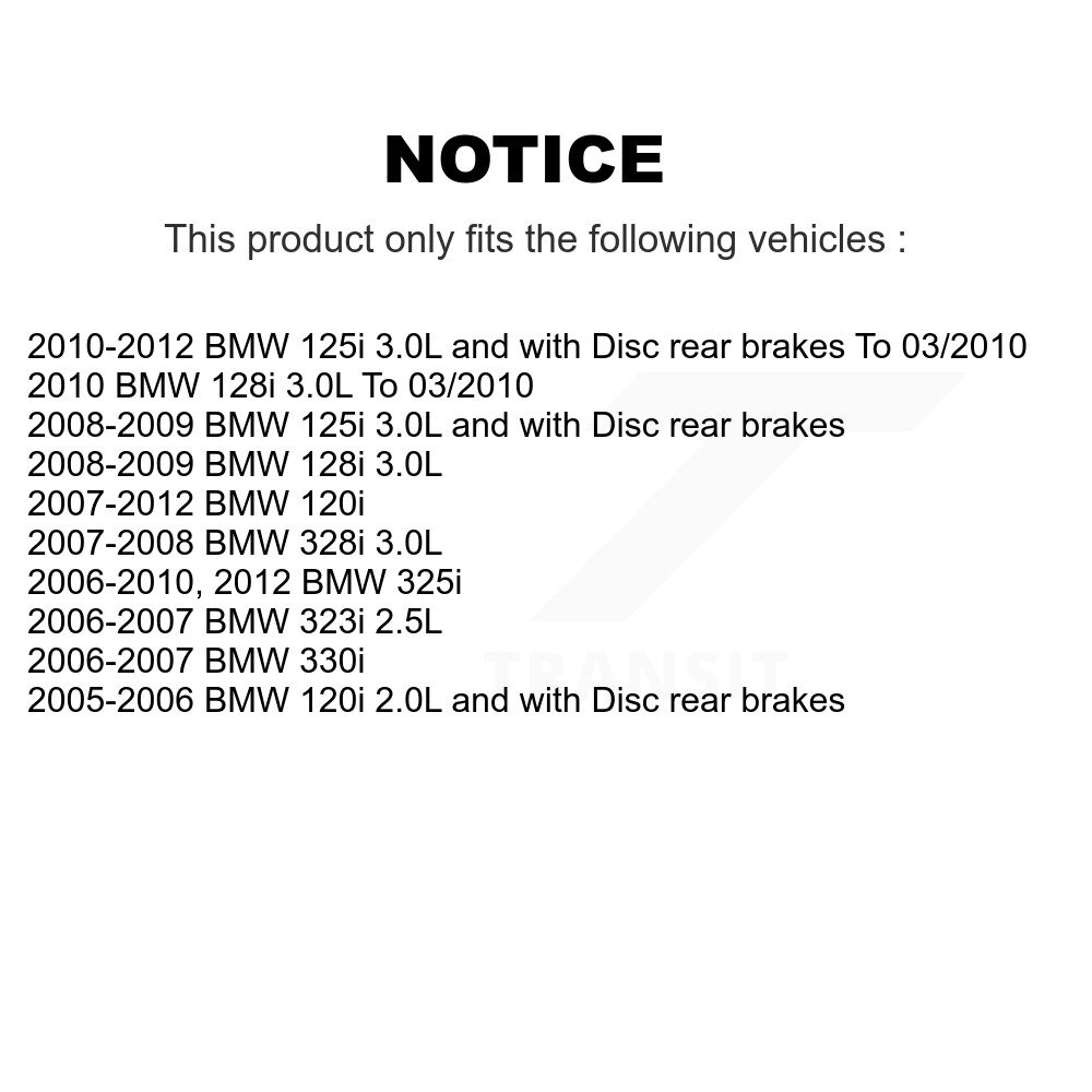 Front Brake Pads Wear Sensor (2 Pack) For BMW 328i 128i 323i 325i 330i 125i 120i KSE-100085 - Image 2