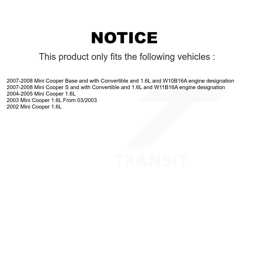 Front Rear Brake Pads Wear Sensor (4 Pack) For Mini Cooper KSE-100123 - Image 2