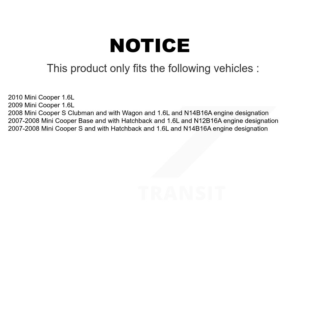 Front Rear Brake Pads Wear Sensor (4 Pack) For Mini Cooper KSE-100124 - Image 2