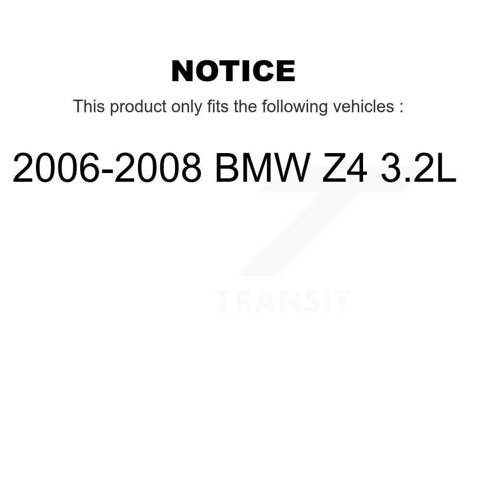 Front Rear Brake Pads Wear Sensor (4 Pack) For 2006-2008 BMW Z4 3.2L KSE-100127 - Image 2