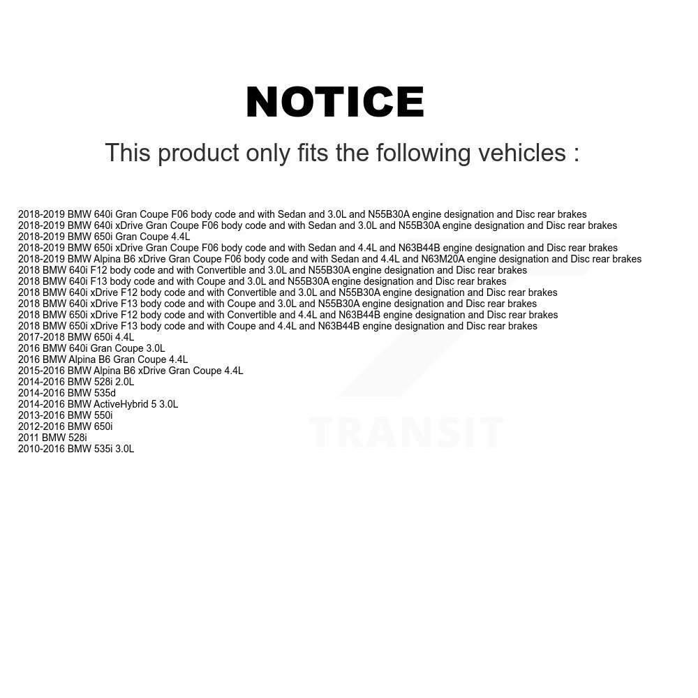 Front Rear Brake Pads Wear Sensor (4 Pack) For BMW 528i 650i 535i xDrive Gran Coupe 640i KSE-100184 - Image 2