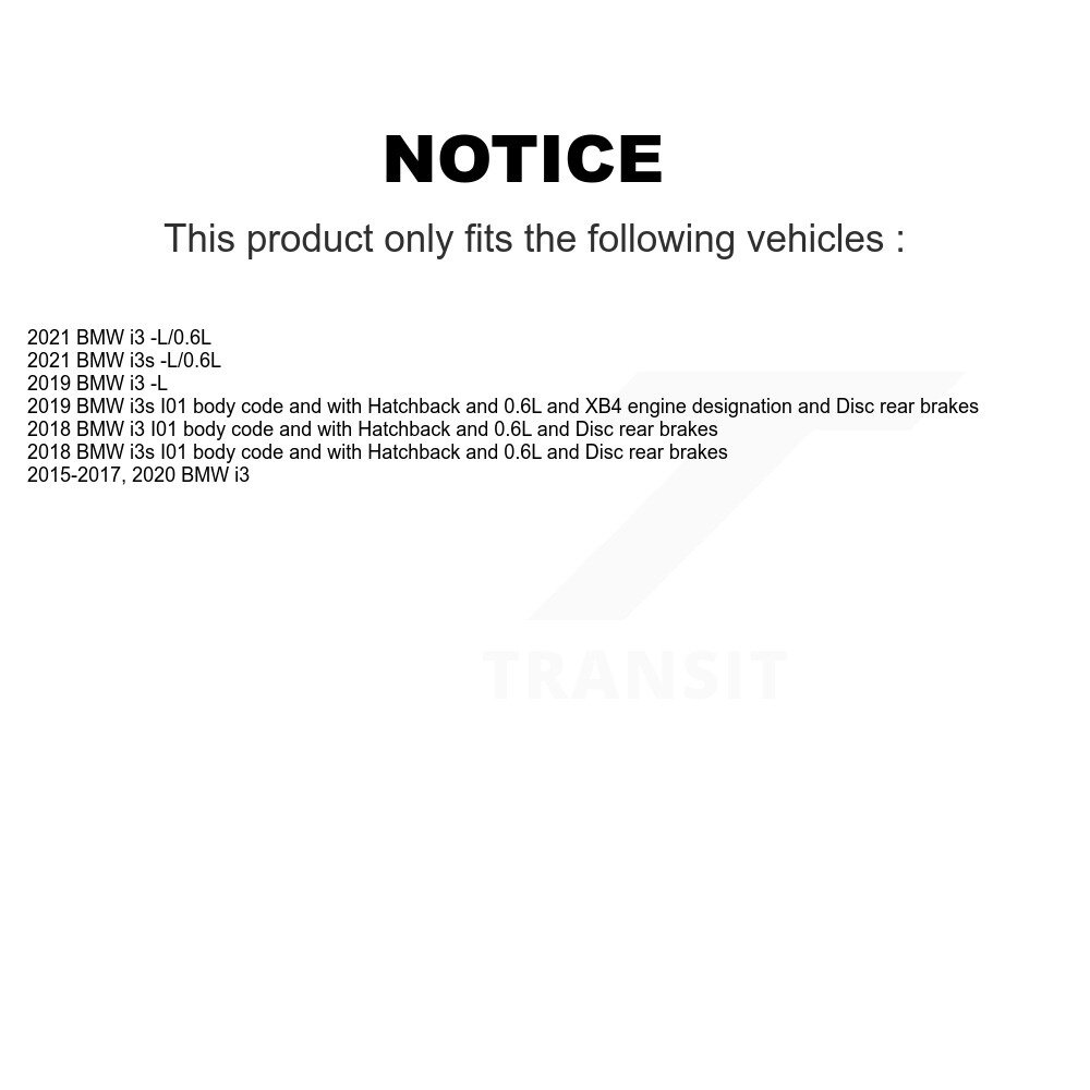 Front Rear Brake Pads Wear Sensor (4 Pack) For BMW i3 i3s KSE-100195 - Image 2