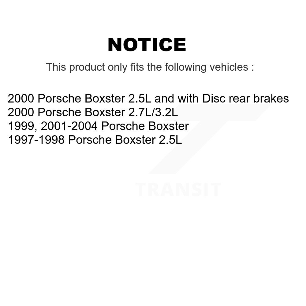 Front Rear Brake Pads Wear Sensor (4 Pack) For Porsche Boxster KSE-100197 - Image 2