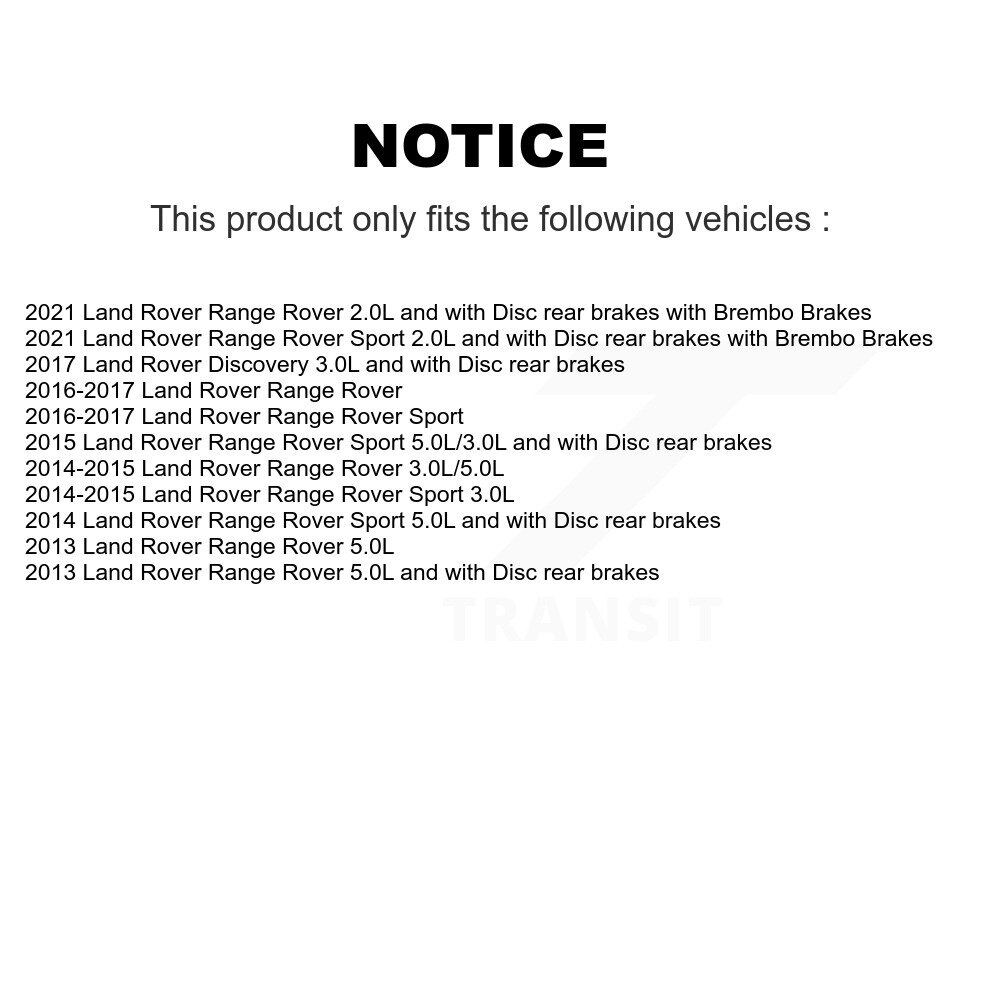 Rear Brake Pads Wear Sensor (2 Pack) For Land Rover Range Sport Discovery KSE-100298 - Image 2