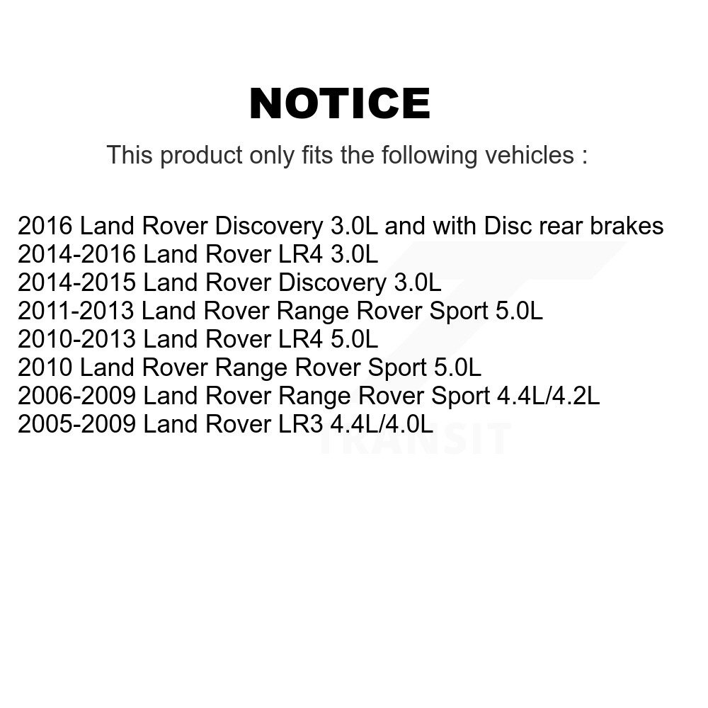 Rear Brake Pads Wear Sensor (2 Pack) For Land Rover Range Sport LR4 LR3 Discovery KSE-100337 - Image 2