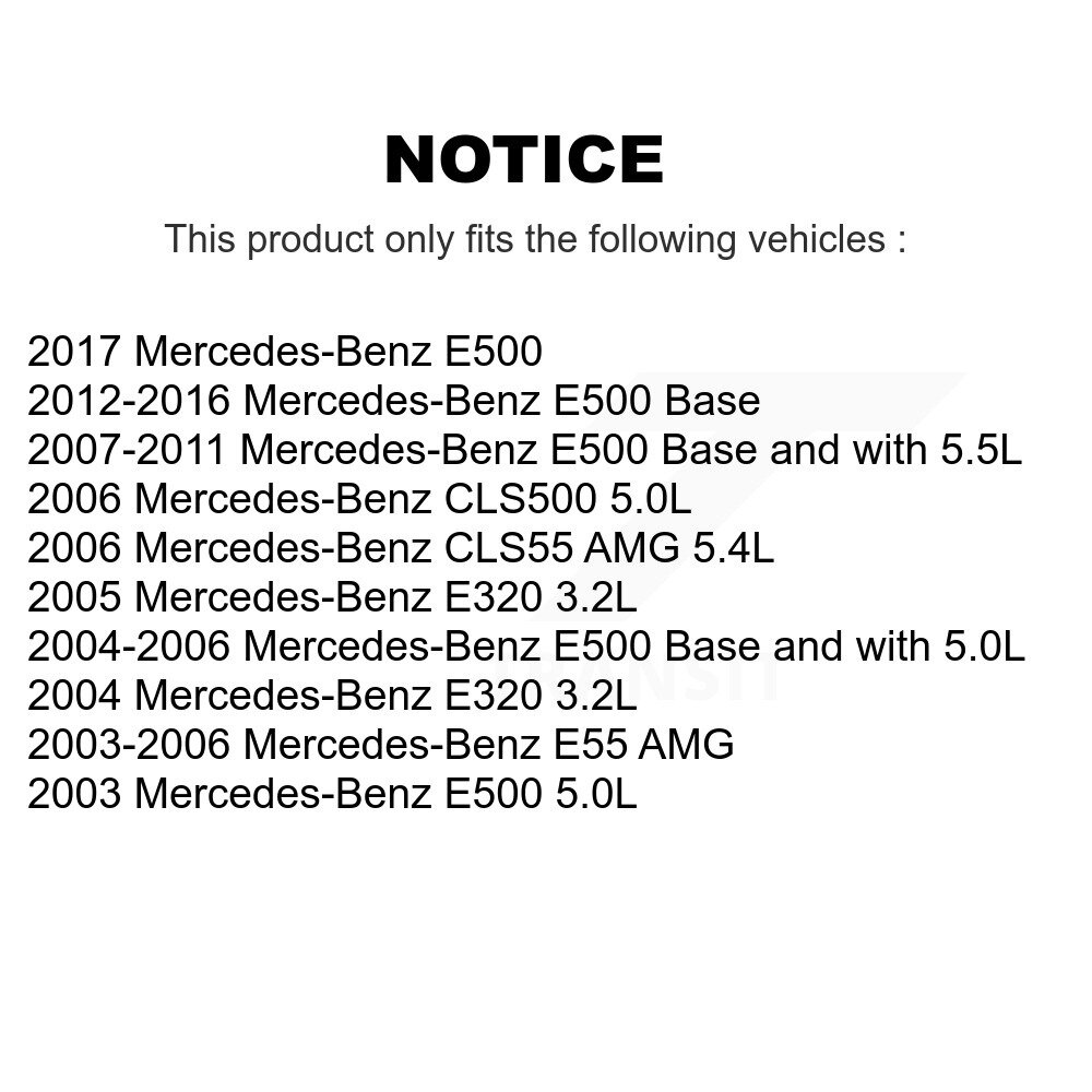Front Brake Pads Wear Sensor (2 Pack) For Mercedes-Benz E320 E500 CLS500 E55 AMG CLS55 KSE-100348 - Image 2