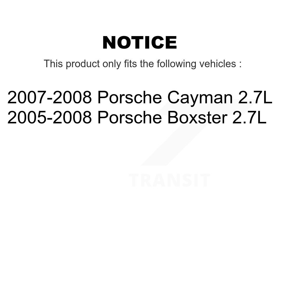 Front Rear Brake Pads Wear Sensor (2 Pack) For Porsche Boxster Cayman 2.7L KSE-100370 - Image 2