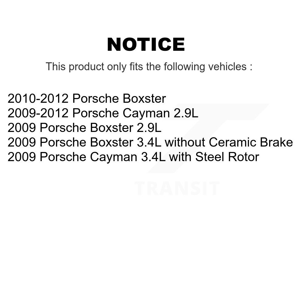 Front Rear Brake Pads Wear Sensor (2 Pack) For Porsche Boxster Cayman KSE-100372 - Image 2