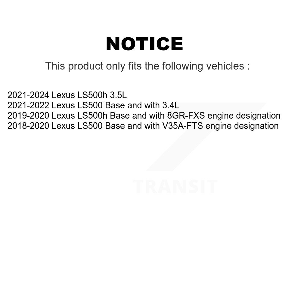 Front Brake Pads Wear Sensor (2 Pack) For Lexus LS500 LS500h KSE-100389 - Image 2