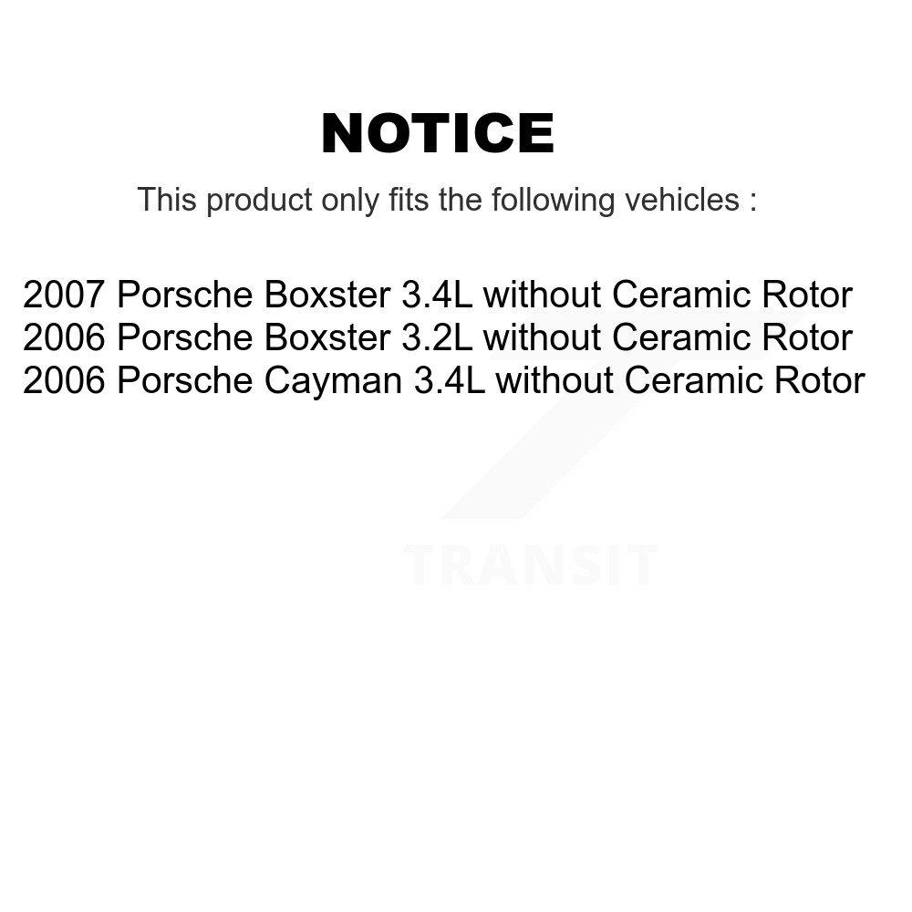 Front Rear Brake Pads Wear Sensor (2 Pack) For Porsche Boxster Cayman KSE-100393 - Image 2