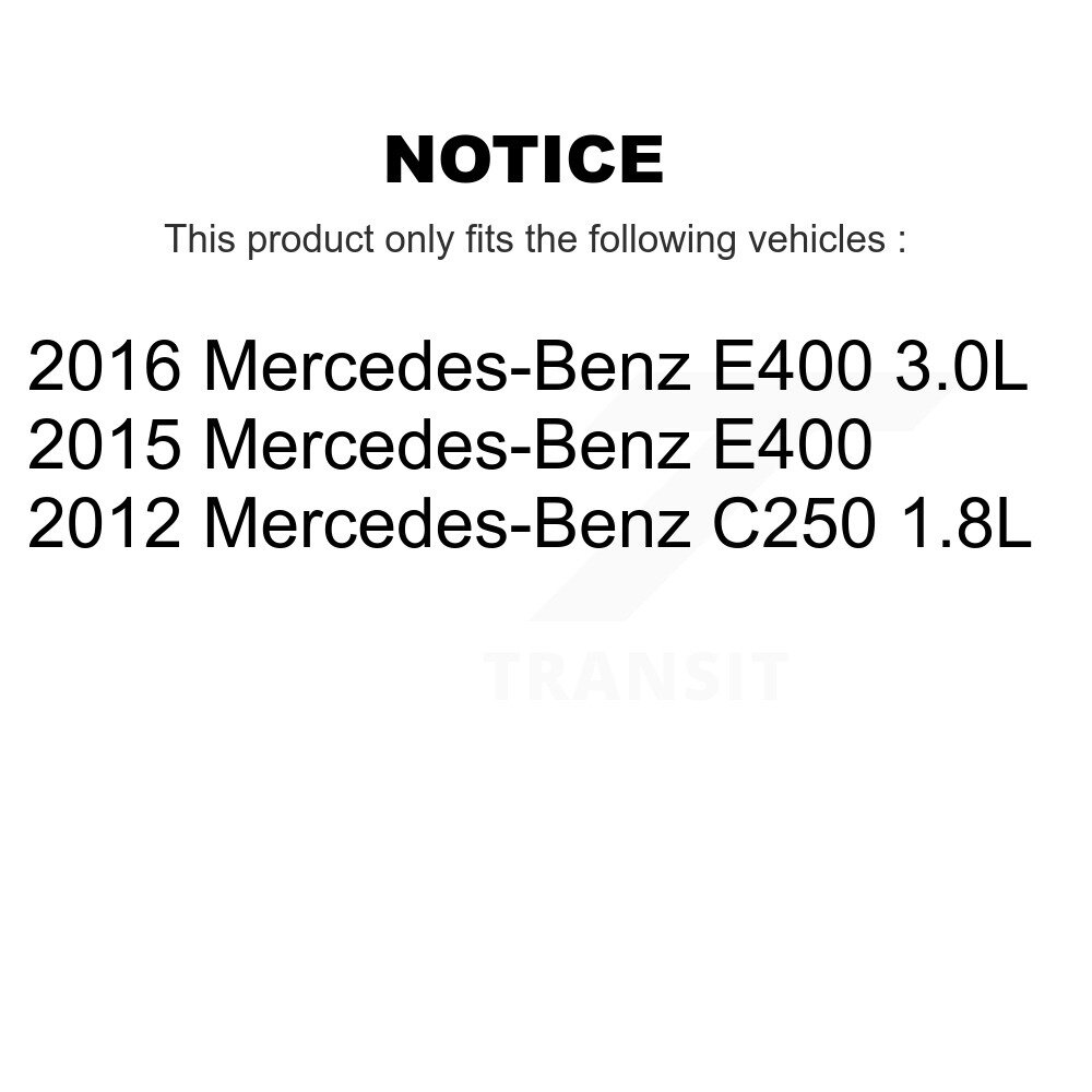 Front Rear Brake Pads Wear Sensor (4 Pack) For Mercedes-Benz C250 E400 KSE-100438 - Image 2