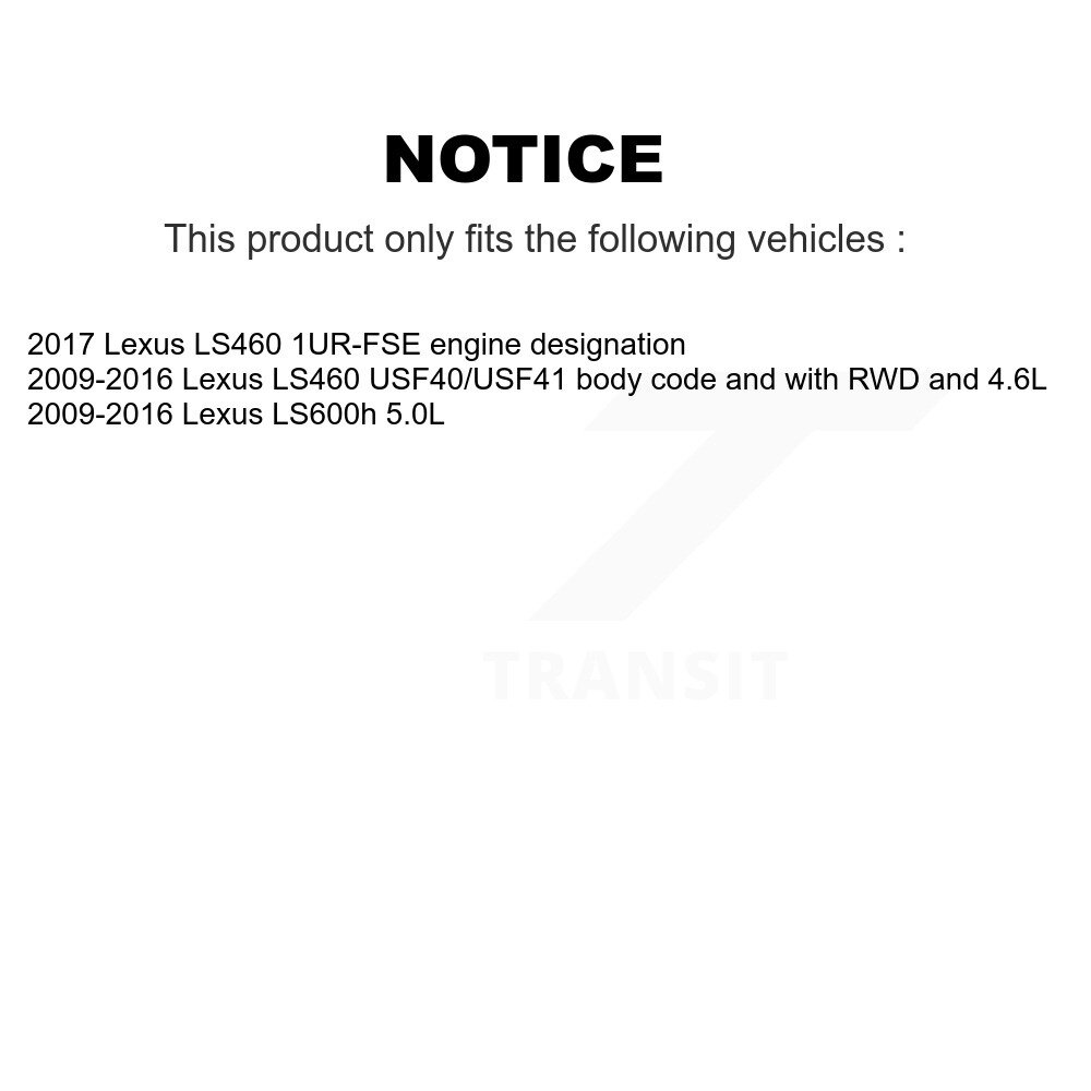 Rear Brake Pads Wear Sensor (2 Pack) For Lexus LS460 LS600h KSE-100469 - Image 2