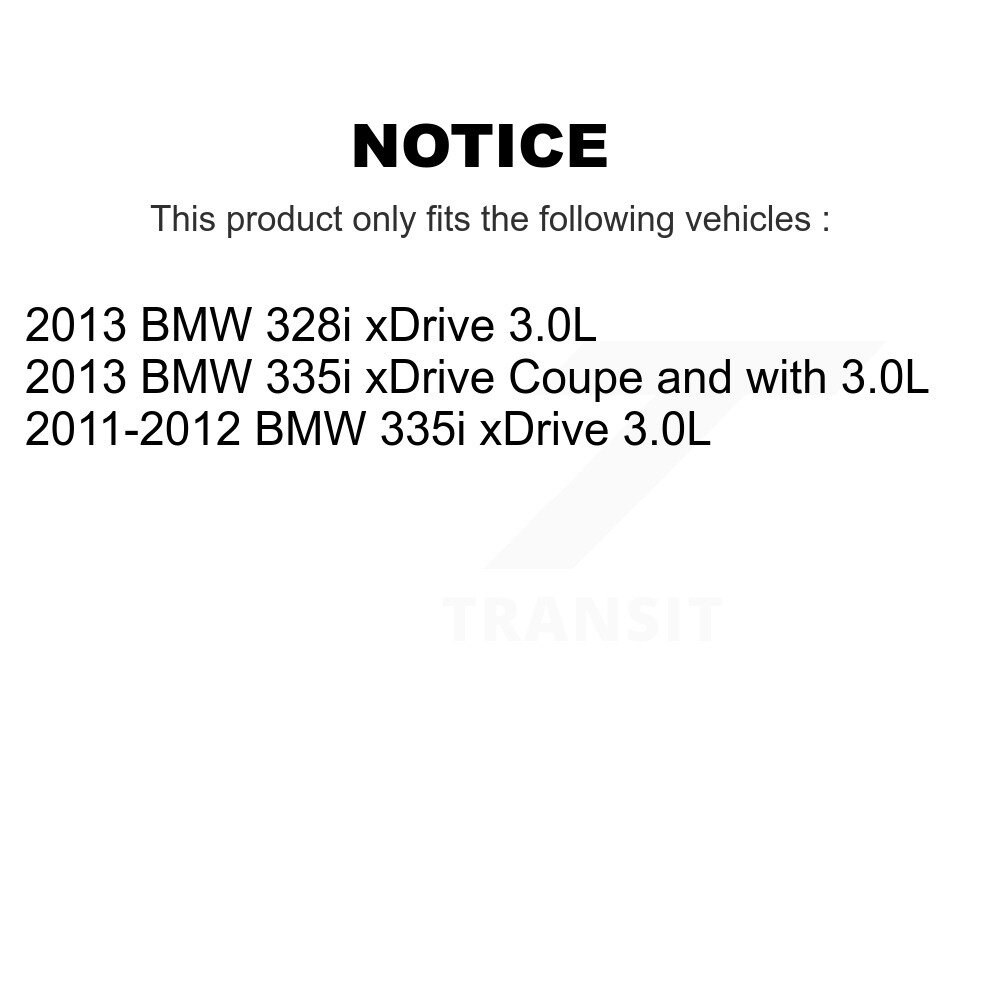 Front Rear Brake Pads Wear Sensor (4 Pack) For BMW 328i xDrive 335i KSE-100471 - Image 2