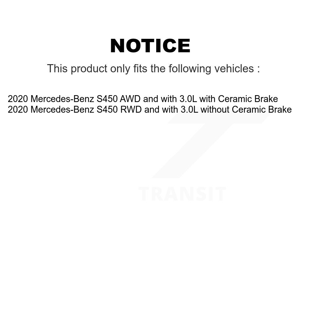 Front Rear Brake Pads Wear Sensor (4 Pack) For Mercedes-Benz S450 KSE-100475 - Image 2