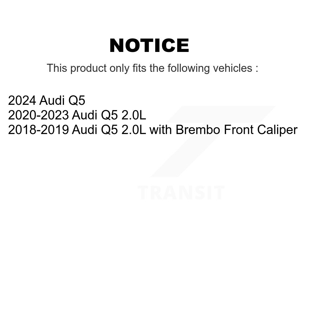 Front Rear Brake Pads Wear Sensor (4 Pack) For Audi Q5 KSE-100481 - Image 2