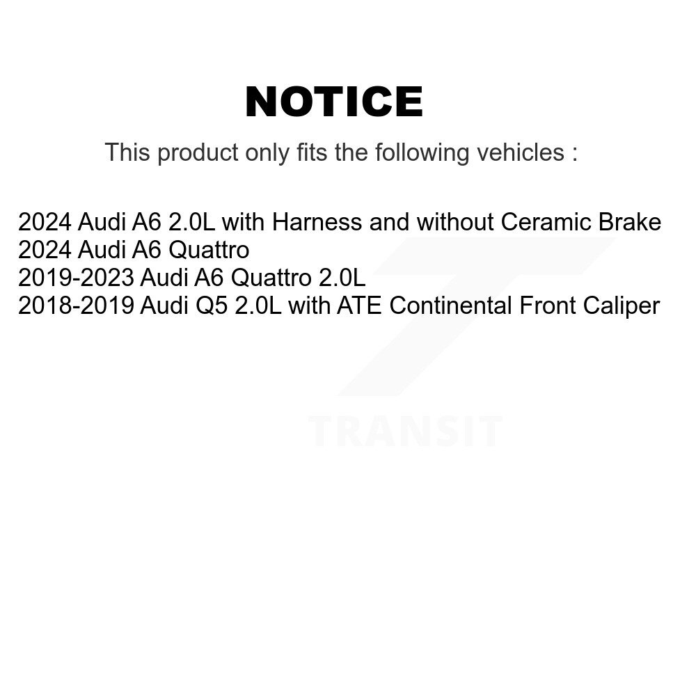 Front Rear Brake Pads Wear Sensor (4 Pack) For Audi Q5 A6 Quattro KSE-100482 - Image 2