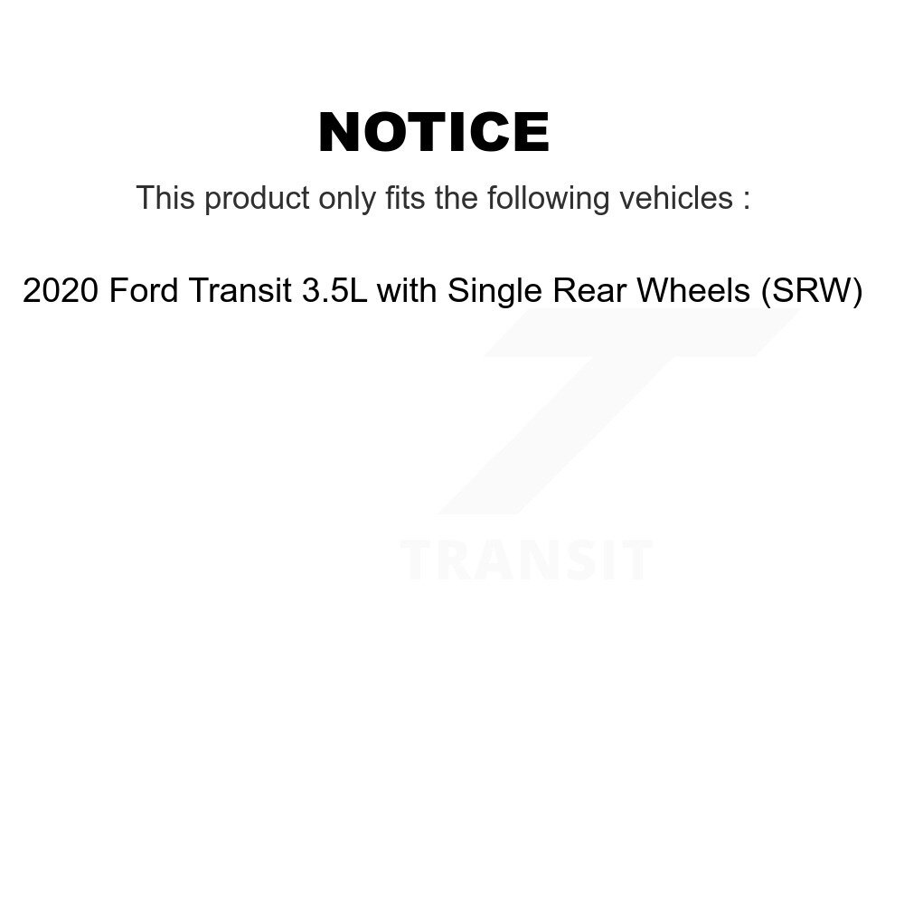 Front Rear Brake Pads Wear Sensor (4 Pack) For Ford Transit with Single Wheels (SRW) KSE-100490 - Image 2