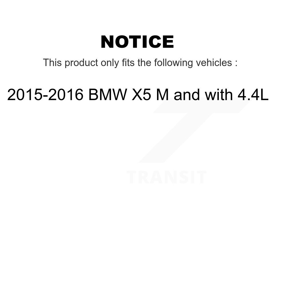 Front Rear Brake Pads Wear Sensor (4 Pack) For 2015-2016 BMW X5 M with 4.4L KSE-100509 - Image 2