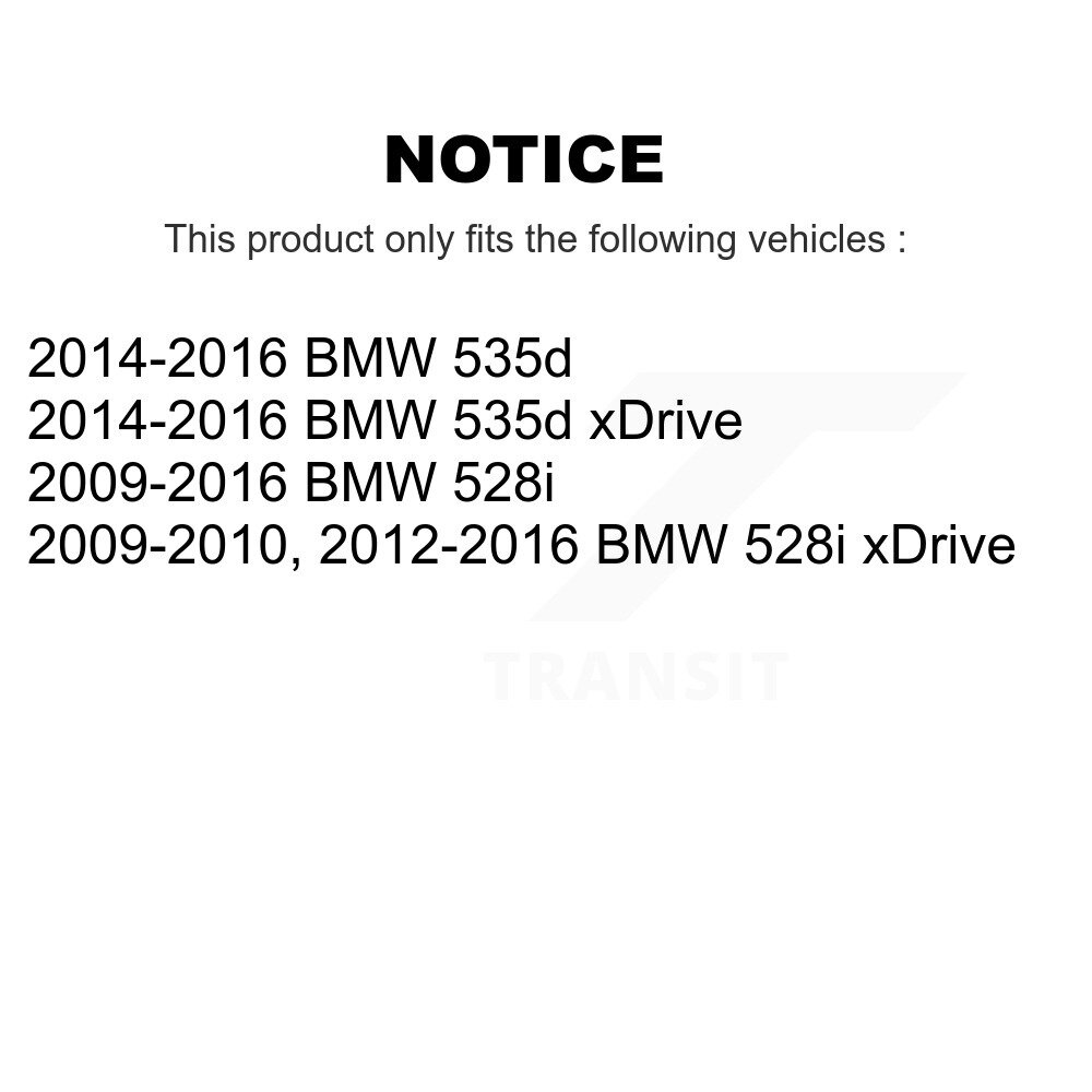 Rear Brake Pads Wear Sensor (2 Pack) For BMW 528i xDrive 535d KSE-100515 - Image 2