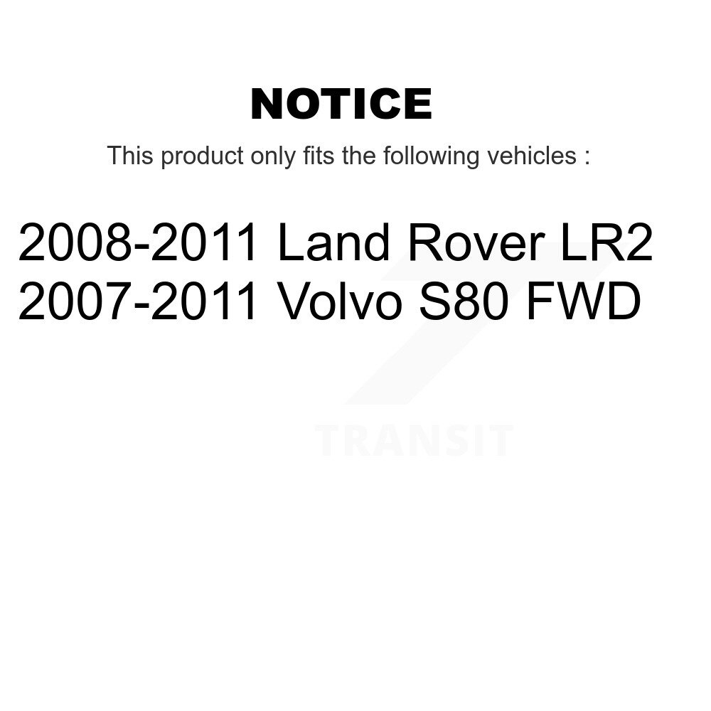 Front Rear Semi-Metallic Brake Pads Kit For Land Rover LR2 Volvo S80 KSM-100113 - Image 2
