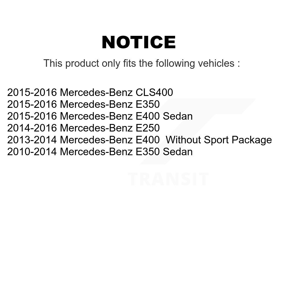 Front Rear Semi-Metallic Brake Pads Kit For Mercedes-Benz E350 E400 E250 CLS400 KSM-100129 - Image 2