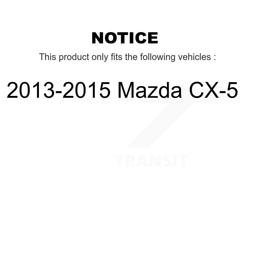Front Rear Semi-Metallic Brake Pads Kit For 2013-2015 Mazda CX-5 KSM-100199 - Image 2